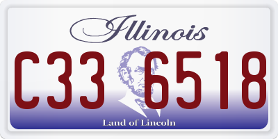 IL license plate C336518