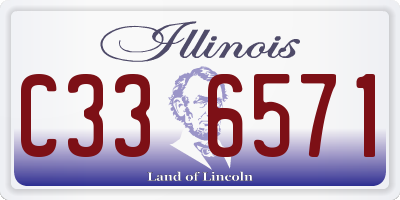 IL license plate C336571
