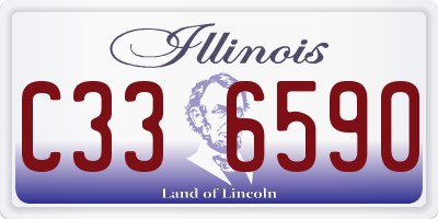 IL license plate C336590