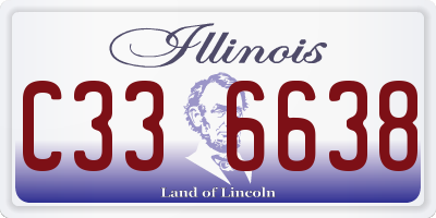 IL license plate C336638