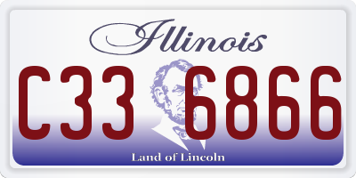 IL license plate C336866
