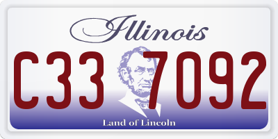 IL license plate C337092