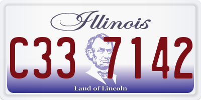 IL license plate C337142