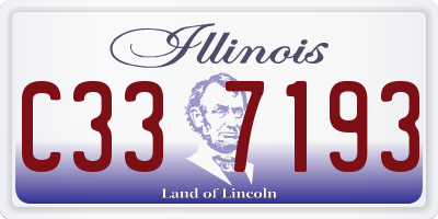 IL license plate C337193