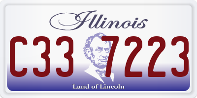 IL license plate C337223