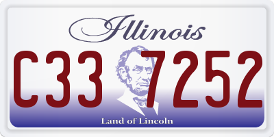 IL license plate C337252