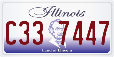 IL license plate C337447