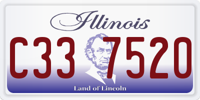IL license plate C337520