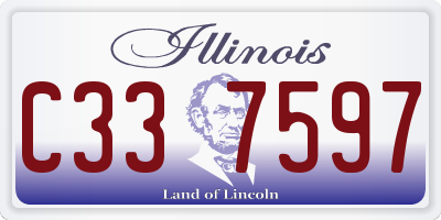 IL license plate C337597