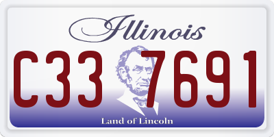 IL license plate C337691