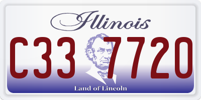 IL license plate C337720