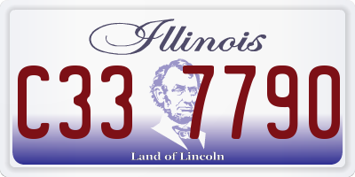 IL license plate C337790