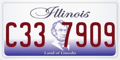 IL license plate C337909