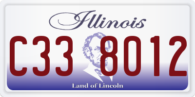 IL license plate C338012