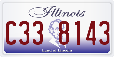 IL license plate C338143