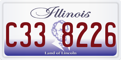 IL license plate C338226