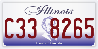 IL license plate C338265