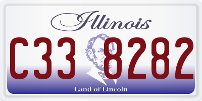 IL license plate C338282