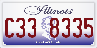 IL license plate C338335