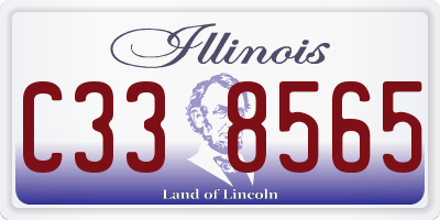 IL license plate C338565