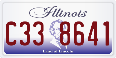 IL license plate C338641