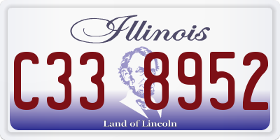 IL license plate C338952