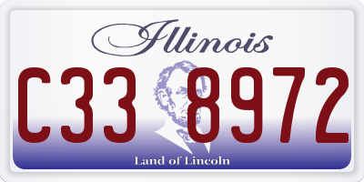 IL license plate C338972