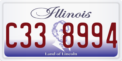 IL license plate C338994