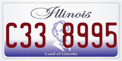IL license plate C338995