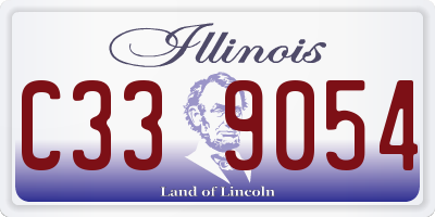 IL license plate C339054