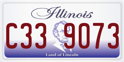 IL license plate C339073