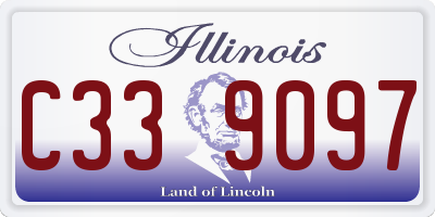 IL license plate C339097