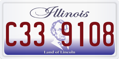 IL license plate C339108