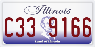 IL license plate C339166