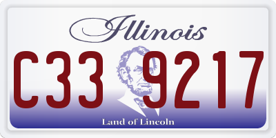 IL license plate C339217