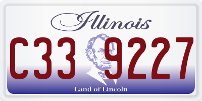 IL license plate C339227