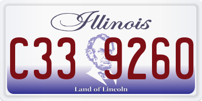 IL license plate C339260