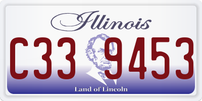 IL license plate C339453