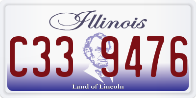 IL license plate C339476