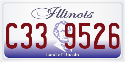 IL license plate C339526