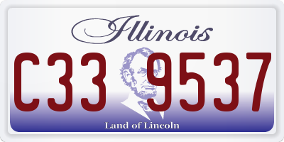 IL license plate C339537