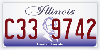 IL license plate C339742