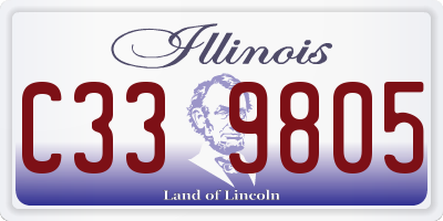 IL license plate C339805