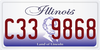 IL license plate C339868