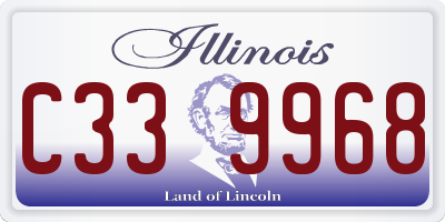 IL license plate C339968