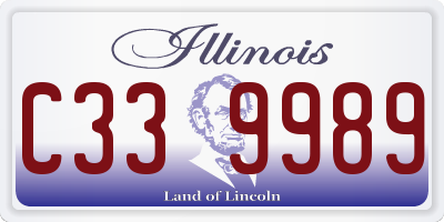 IL license plate C339989