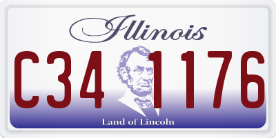 IL license plate C341176
