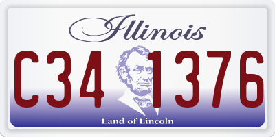 IL license plate C341376