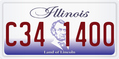 IL license plate C341400