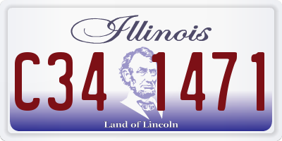 IL license plate C341471